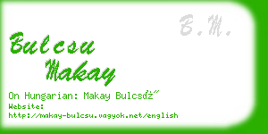 bulcsu makay business card